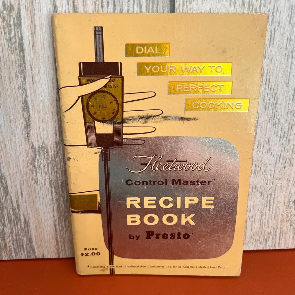 Vintage 1957 Fleetwood Control Master Recipe Book by Presto Appliances Manual